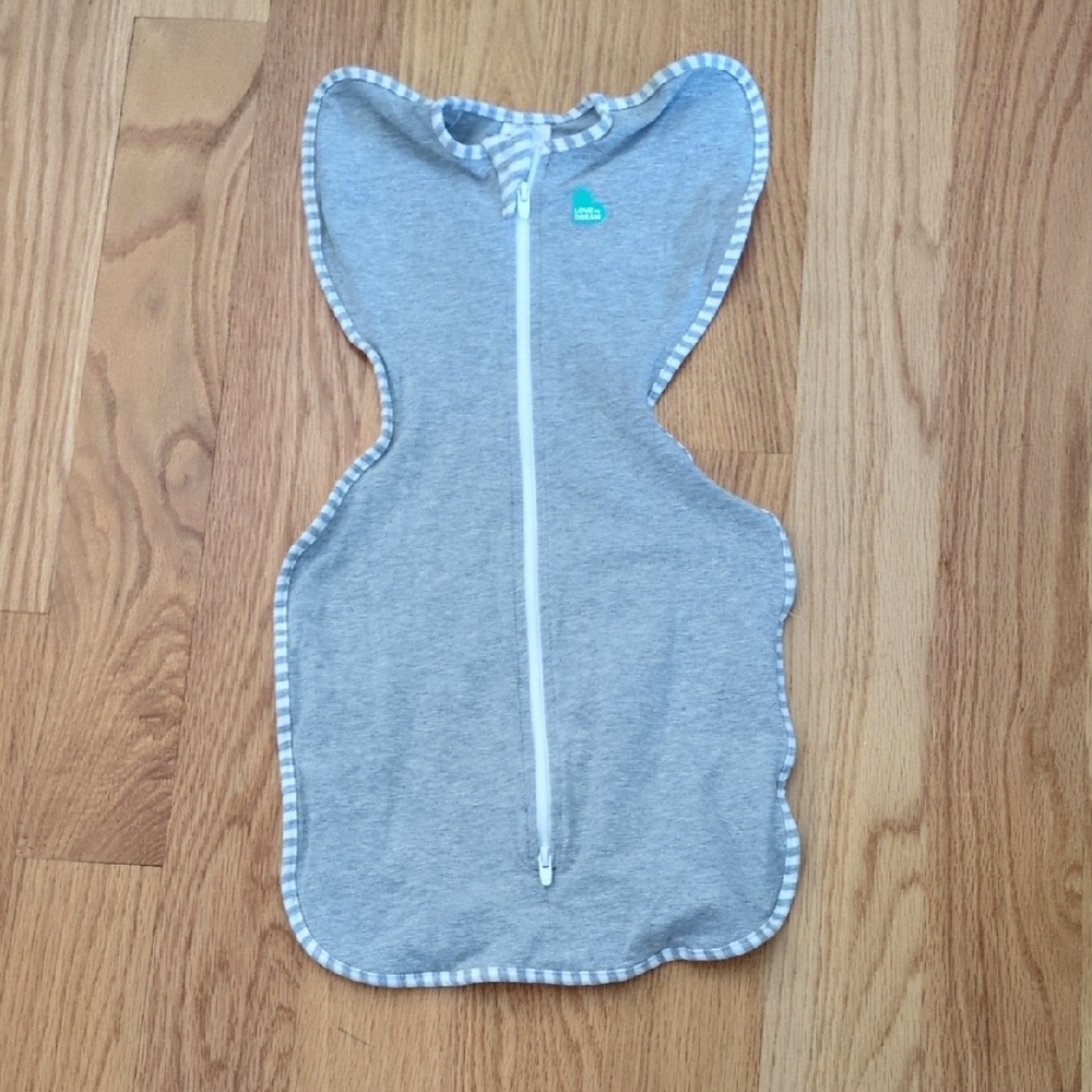 Gray Baby Swaddle by Love To Dream
